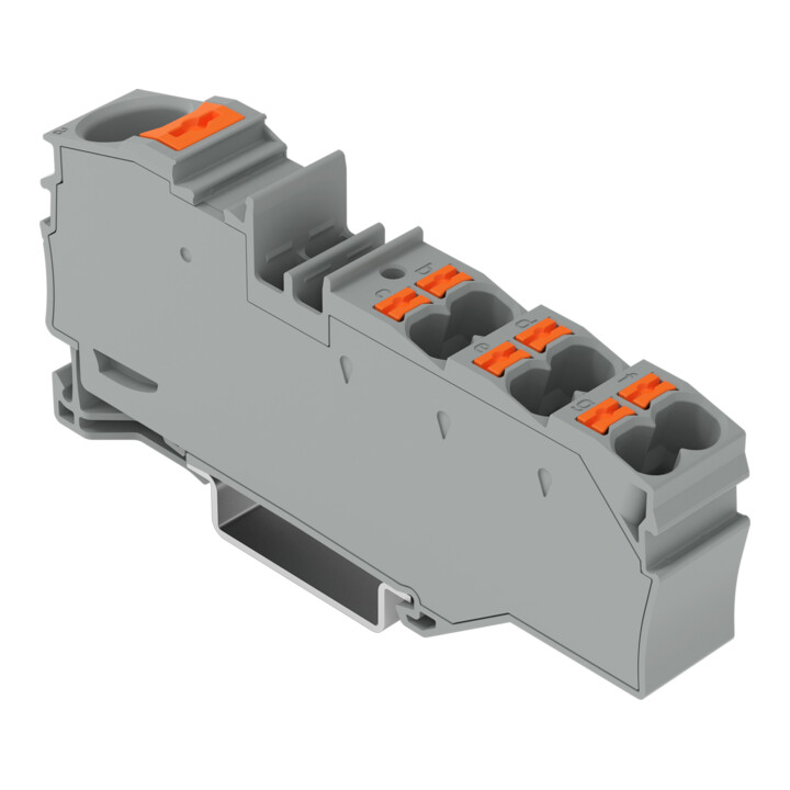 WAGO Bornier de distribution 2216-8031 1 x 16 mm² 6 x 4 mm² gris