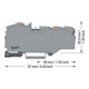 WAGO Bornier de distribution 2216-8031 1 x 16 mm² 6 x 4 mm² gris