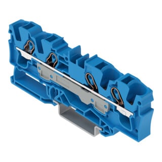 WAGO Bornier de passage 4 conducteurs 6 mm² bleu 2006-1404