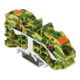 WAGO Bornier de terre 2 conducteurs 16 mm² vert-jaune 2216-7607
