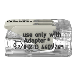 WAGO COMPACT Bornes de connexion 221-482 transparent 4 mm²