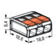 WAGO Compact-Connecteur 3 conducteurs jusqu’à 4 mm² 221-413