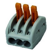 WAGO Connecteur à bornes 3p. 2,5 mm² 5 pièces sachet avec rail