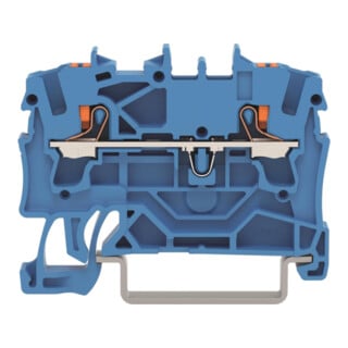 WAGO Connecteur de dérivation 2 conducteurs 2202-1204 2,5 mm² bleu avec poussoir