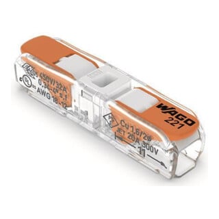 WAGO Connecteur de dérivation 221-2401 avec levier pour tous types de conducteurs