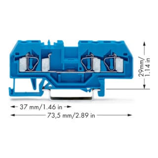 WAGO Connecteur de passage 281-684 bleu 0,08-4 mm²