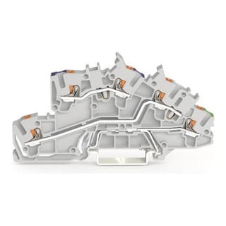 WAGO Connecteur d'installation 2203-7646 N/L/PE gris vert-jaune