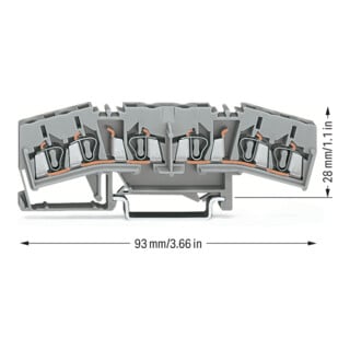 WAGO Doppelstockklemme 280-675 grau 2,5mm²