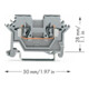 WAGO Durchgangsklemme 0,08-2,5 mm² gris 280-601