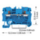 WAGO Durchgangsklemme 2204-1204 4mm² blau
