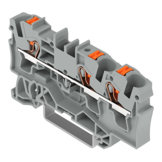 WAGO Durchgangsklemme 2204-1301 4mm² grau 3-Leiter