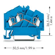 WAGO Durchgangsklemme bleu 0,08-2,5 mm² 280-651-4