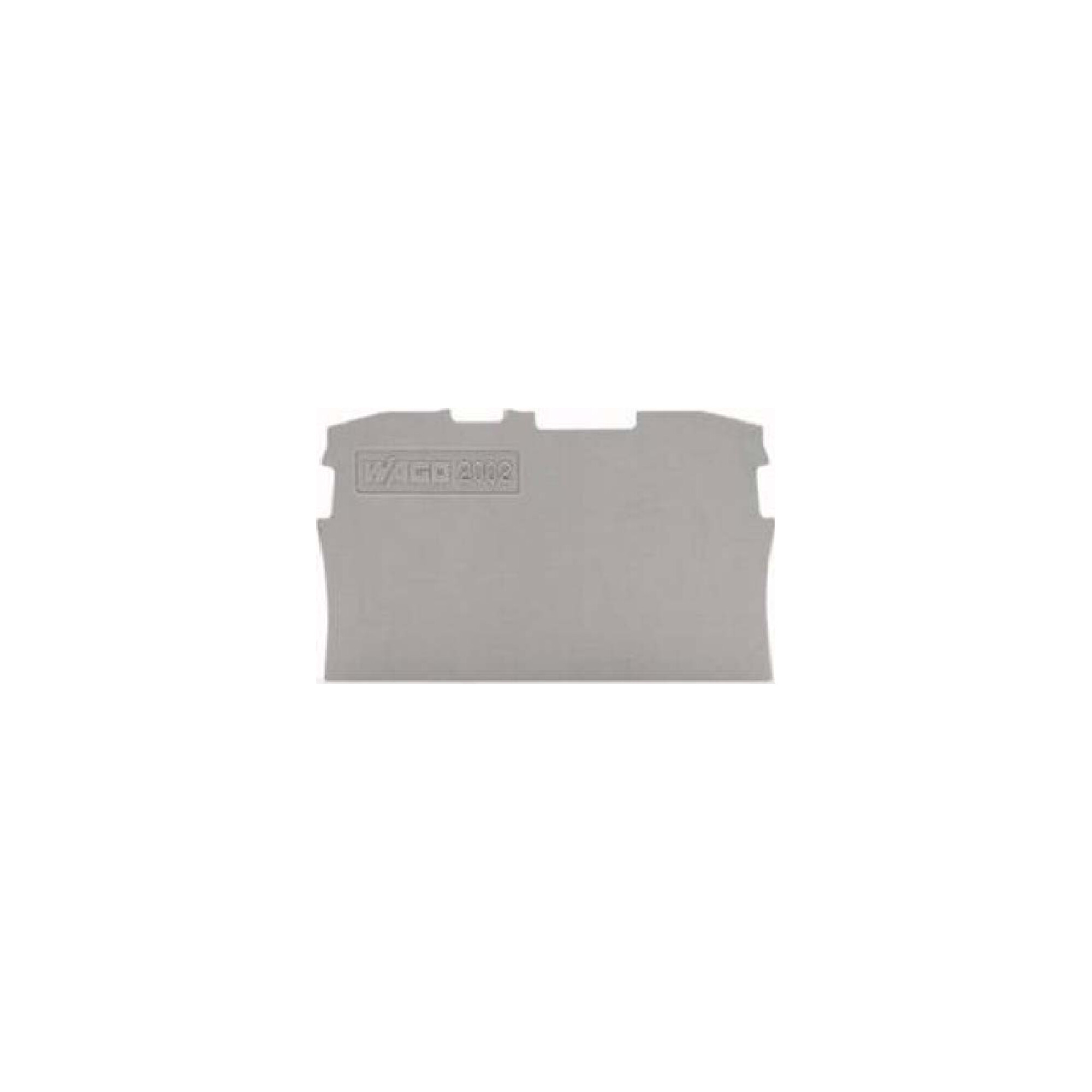 WAGO GmbH& Co. KG Abschluss-/Zwischenplatte grau 2002-1291