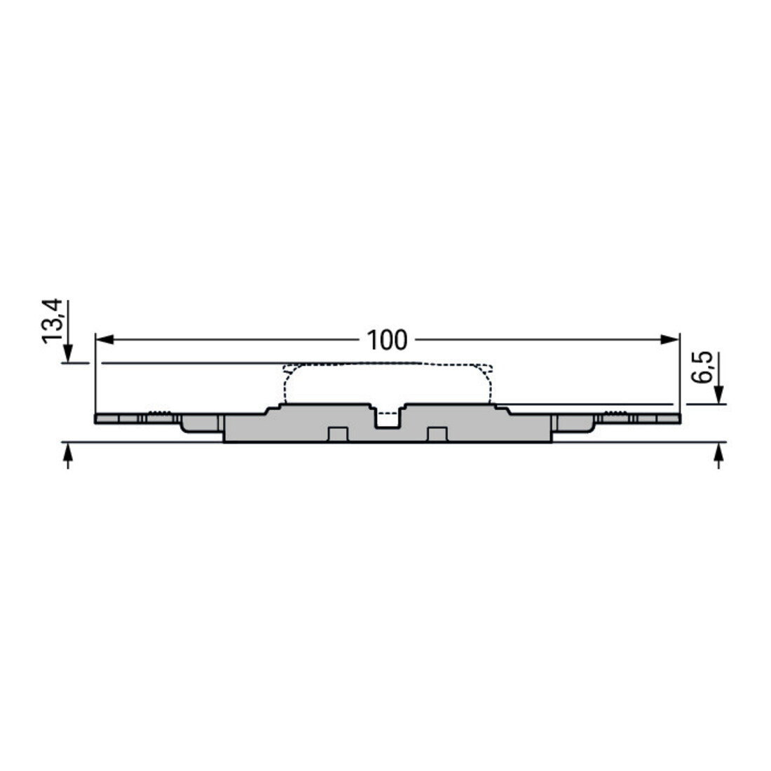 WAGO GmbH& Co. KG Adaptateur de fixation avec décharge de traction 221-2504