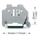 WAGO GmbH& Co. KG Agrafe de finition 10 mm large gris 249-117