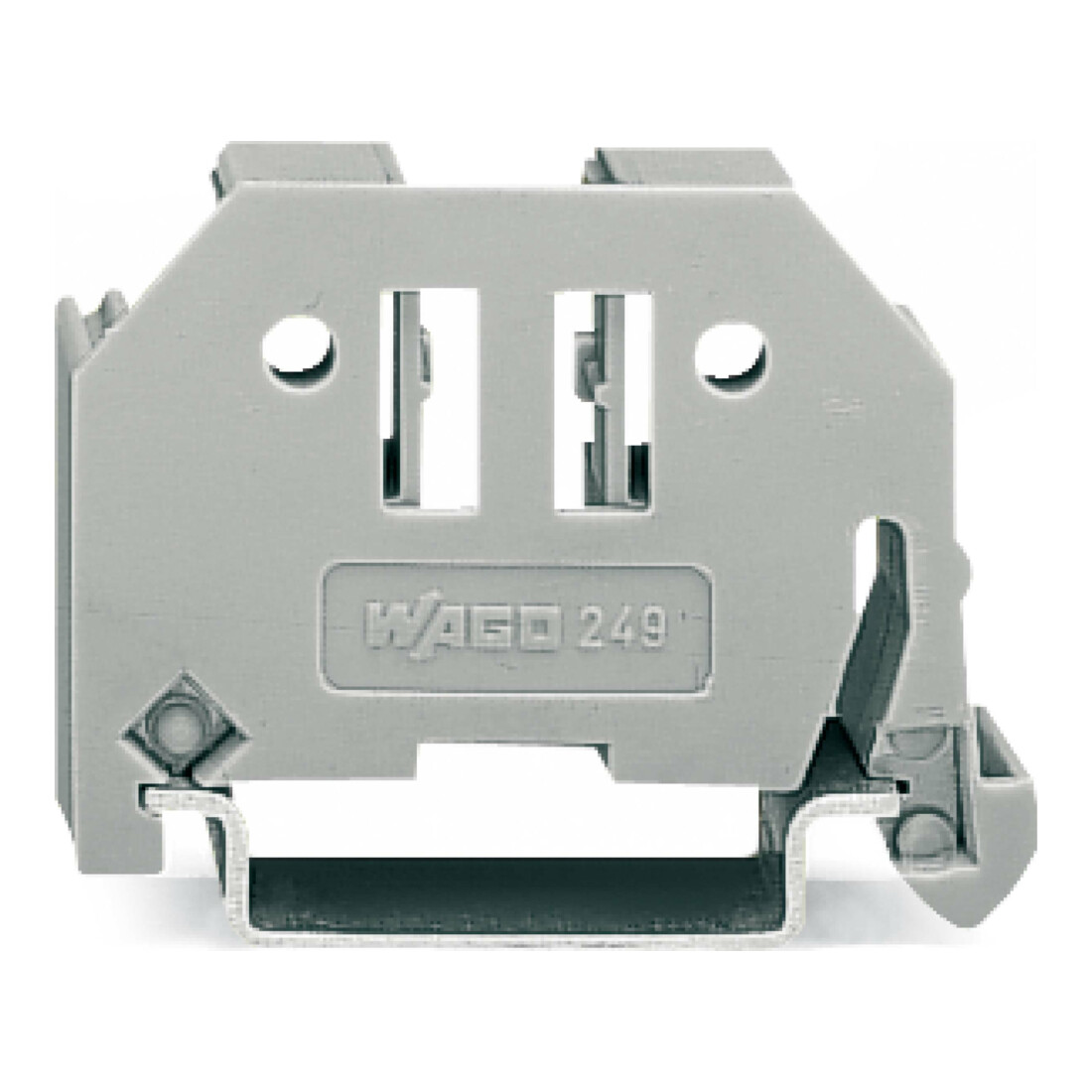 WAGO GmbH& Co. KG Agrafe finale 6 mm large gris 249-116