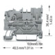 WAGO GmbH& Co. KG Basisklemme 1 Pin, grau 2022-1201