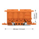 WAGO GmbH& Co. KG Befestigungsadapter f.2-5pol. orange 222-500