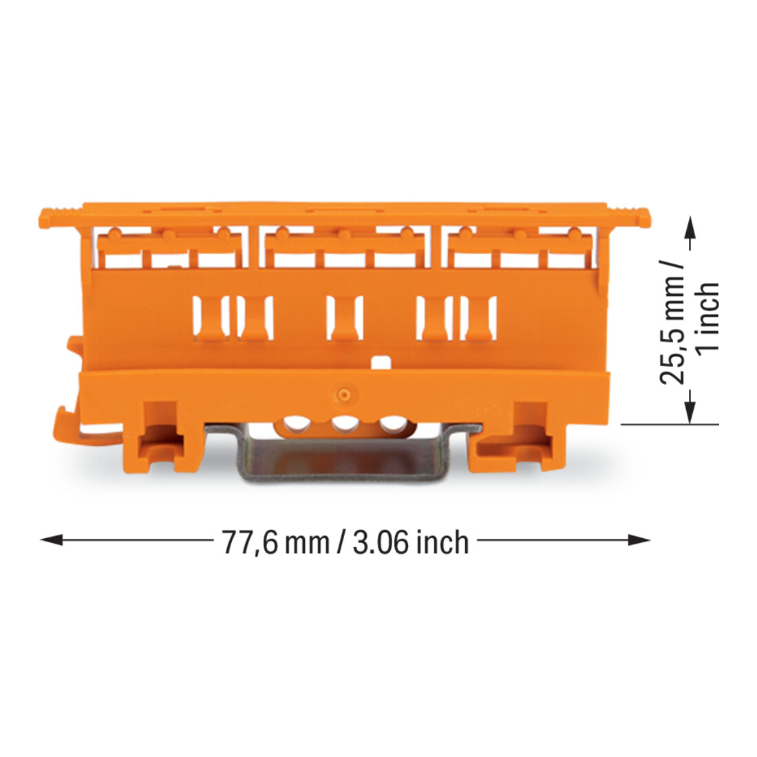 WAGO GmbH& Co. KG Befestigungsadapter f. Serie 22, orange 221-500