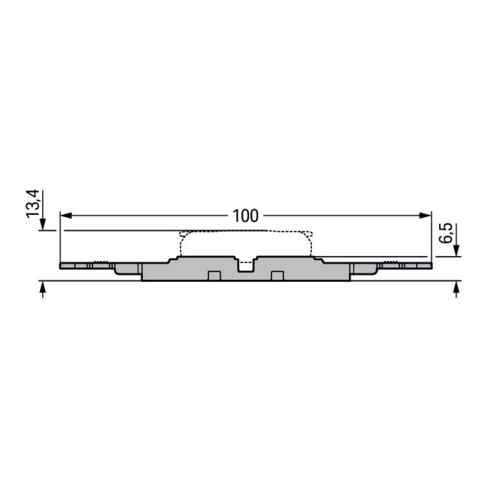 WAGO GmbH& Co. KG Befestigungsadapter mit Zugentlastung 221-2504