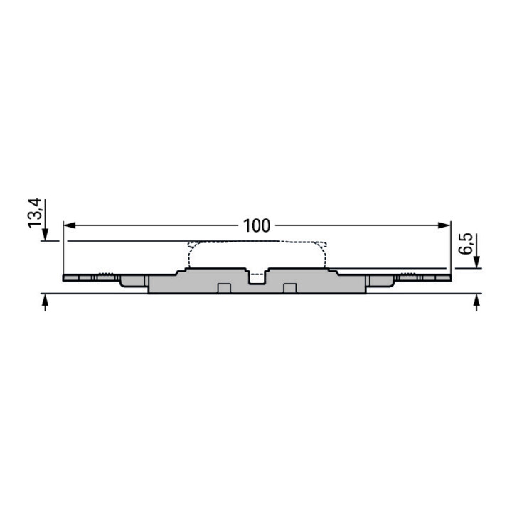WAGO GmbH& Co. KG Befestigungsadapter mit Zugentlastung 221-2504