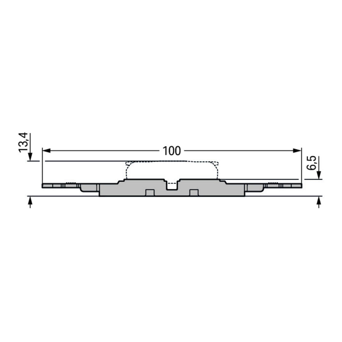 WAGO GmbH& Co. KG Befestigungsadapter mit Zugentlastung 221-2504