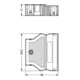 WAGO GmbH& Co. KG Boîtier de fixation de câble 9-13mm, 5 pôles, noir 770-505