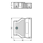 WAGO GmbH& Co. KG Boîtier de fixation de câble 9-13mm, 5 pôles, noir 770-505-3