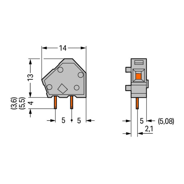 WAGO GmbH& Co. KG borne individuelle 2,5 mm² 236-401