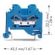 WAGO GmbH& Co. KG Bornes de connexion 0,08-4 mm² bleu 281-104
