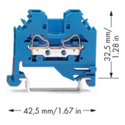 WAGO GmbH& Co. KG Bornes de connexion 0,08-4 mm² bleu 281-104-4