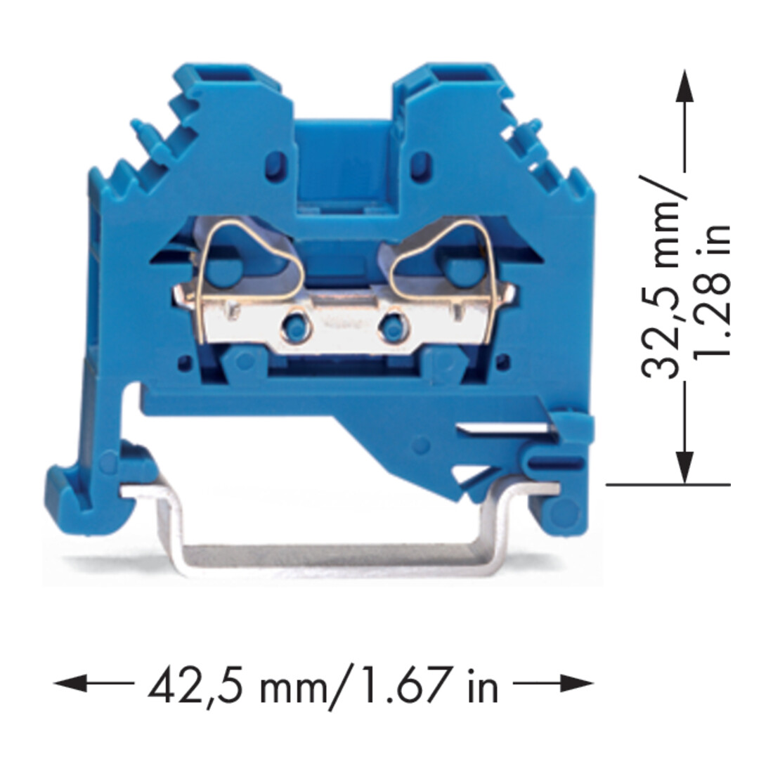 WAGO GmbH& Co. KG Bornes de connexion 0,08-4 mm² bleu 281-104