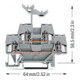WAGO GmbH& Co. KG Bornier à passage 0,08-2,5 mm² gris 280-519