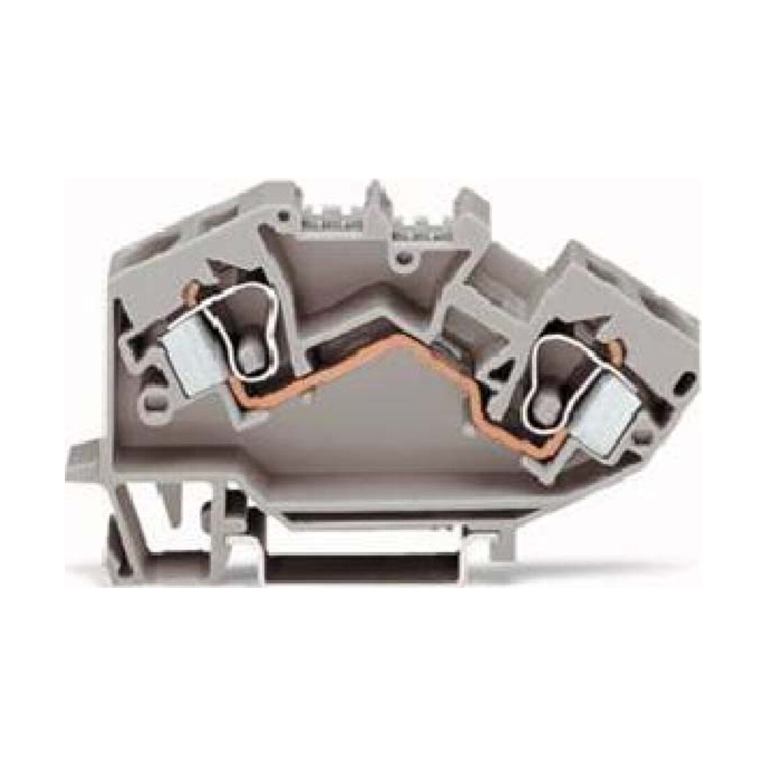 WAGO GmbH& Co. KG Bornier à passage 0,2-10 mm² gris 784-601