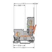 WAGO GmbH& Co. KG Bornier de base 0,08-4 mm² gris 769-176-2