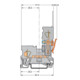 WAGO GmbH& Co. KG Bornier de base 0,08-4 mm² gris 769-176