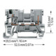 WAGO GmbH& Co. KG Bornier de base 0,08-4 mm² gris 769-176