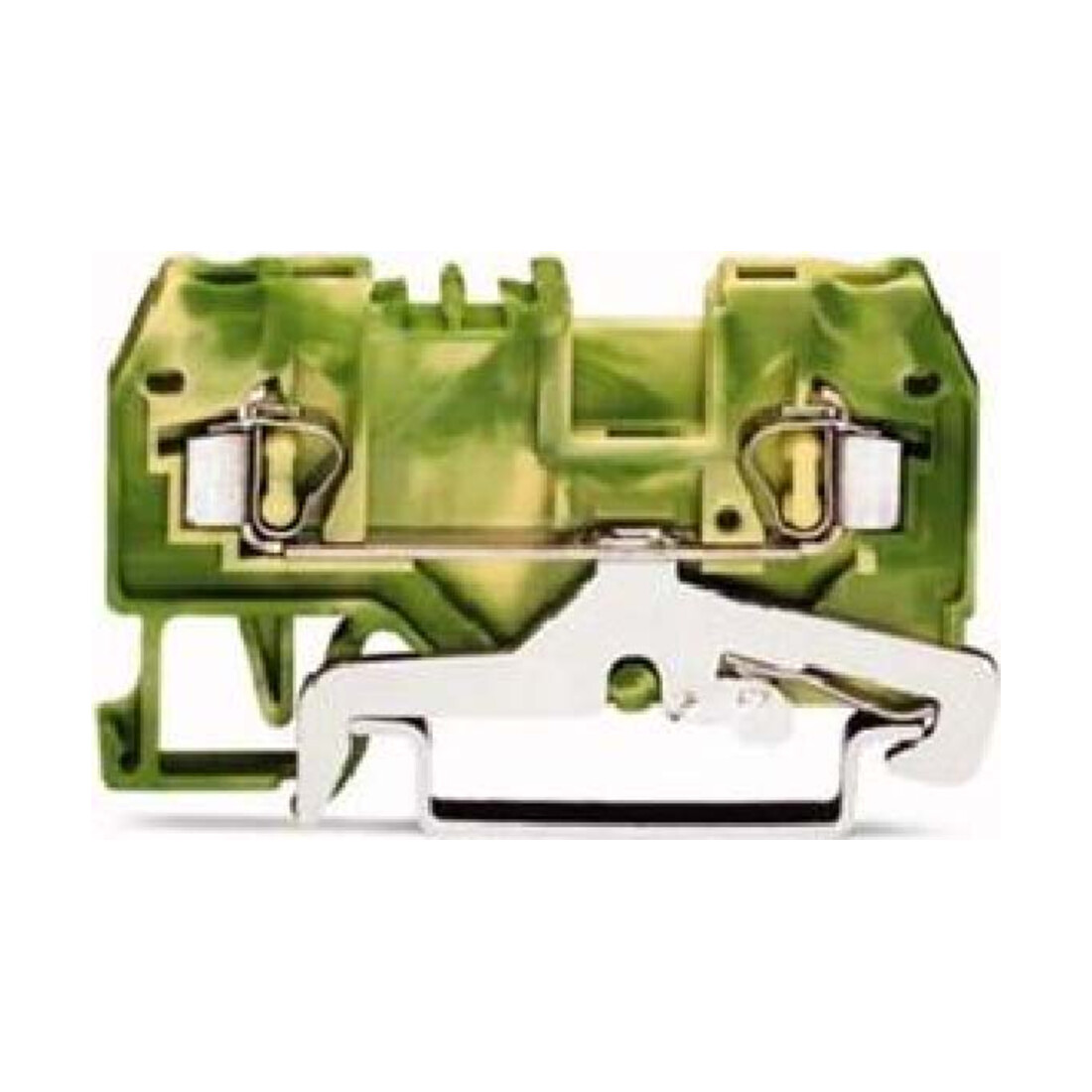 WAGO GmbH& Co. KG Bornier de conducteur de protection vert/jaune 0,08-2,5 mm² 280-907