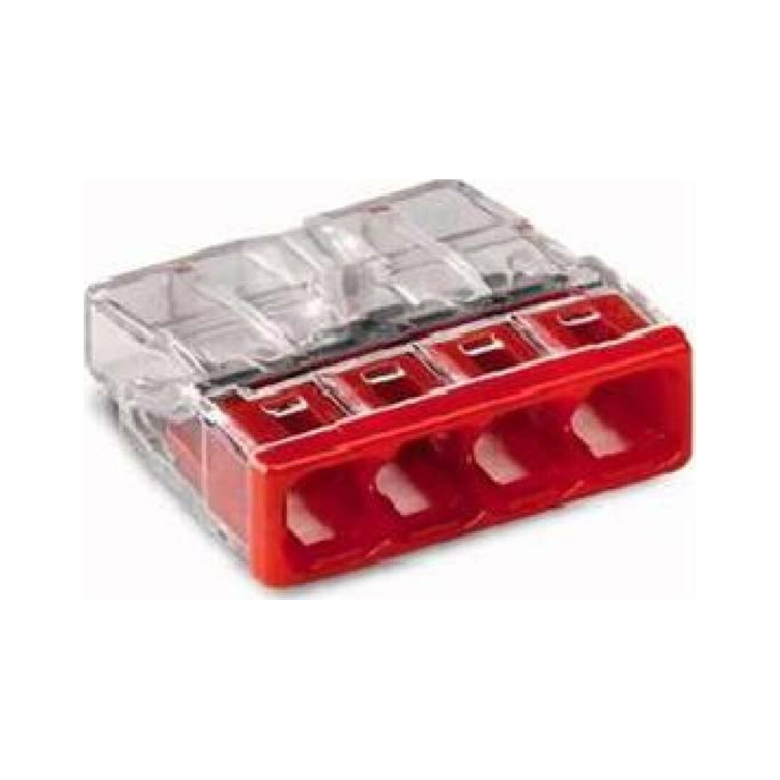 WAGO GmbH& Co. KG Bornier de connexion boîte 4x 0,5-2,5 rouge 2273-204