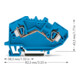 WAGO GmbH& Co. KG Bornier de passage 0,2-6 mm² bleu 782-604