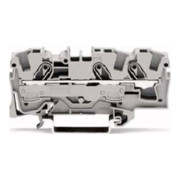 WAGO GmbH& Co. KG Bornier de passage 0,5-6/10 mm² gris, 3L 2006-1301-1