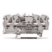 WAGO GmbH& Co. KG Bornier de passage 4 conducteurs, TS 35 2001-1401-1