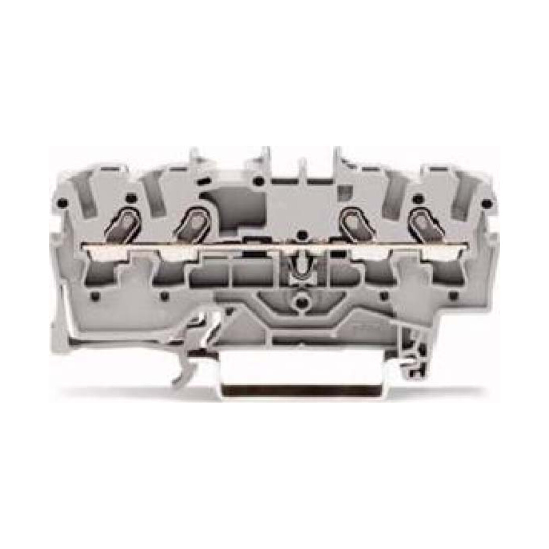 WAGO GmbH& Co. KG Bornier de passage 4 conducteurs, TS 35 2001-1401