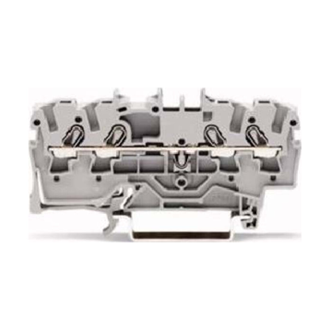 WAGO GmbH& Co. KG Bornier de passage 4 conducteurs, TS 35 2002-1401