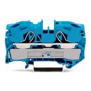WAGO GmbH& Co. KG Bornier de passage bleu 2L 1p TS35 2016-1204