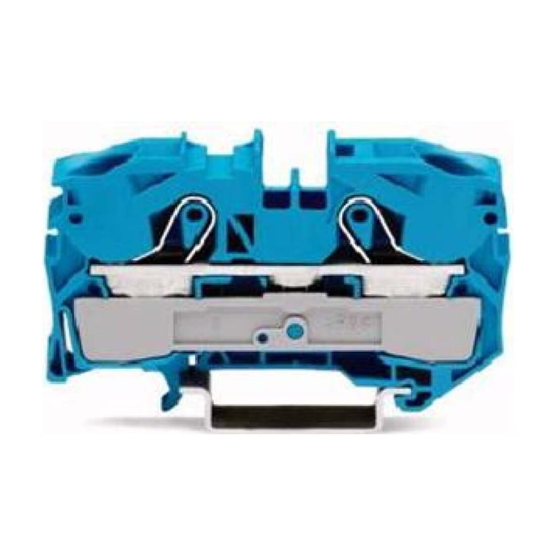 WAGO GmbH& Co. KG Bornier de passage bleu 2L 1p TS35 2016-1204
