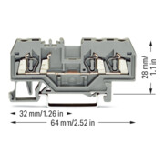 WAGO GmbH& Co. KG Bornier de passage gr 0,08-2,5 mm² 280-681-4
