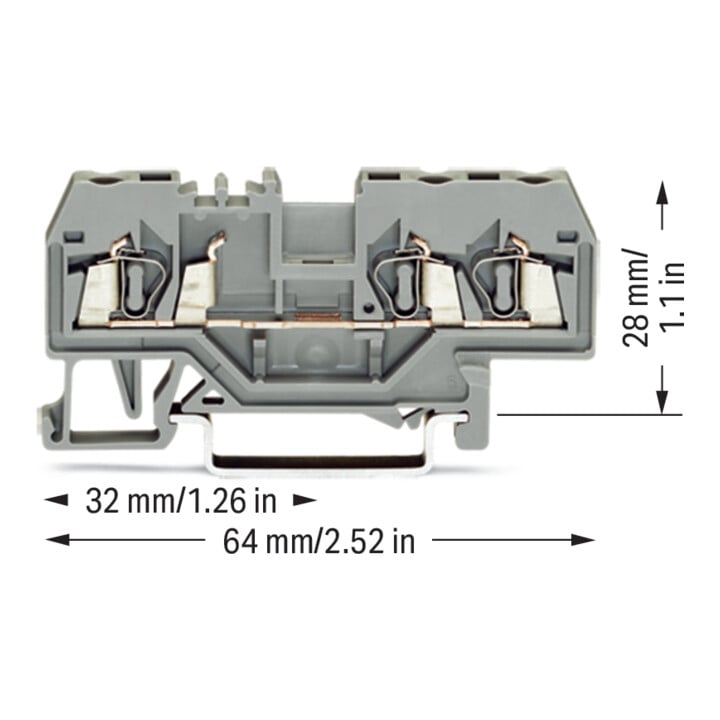 WAGO GmbH& Co. KG Bornier de passage gr 0,08-2,5 mm² 280-681