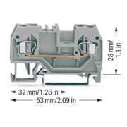 WAGO GmbH& Co. KG Bornier de passage gr 0,08-2,5 mm² 280-901-4