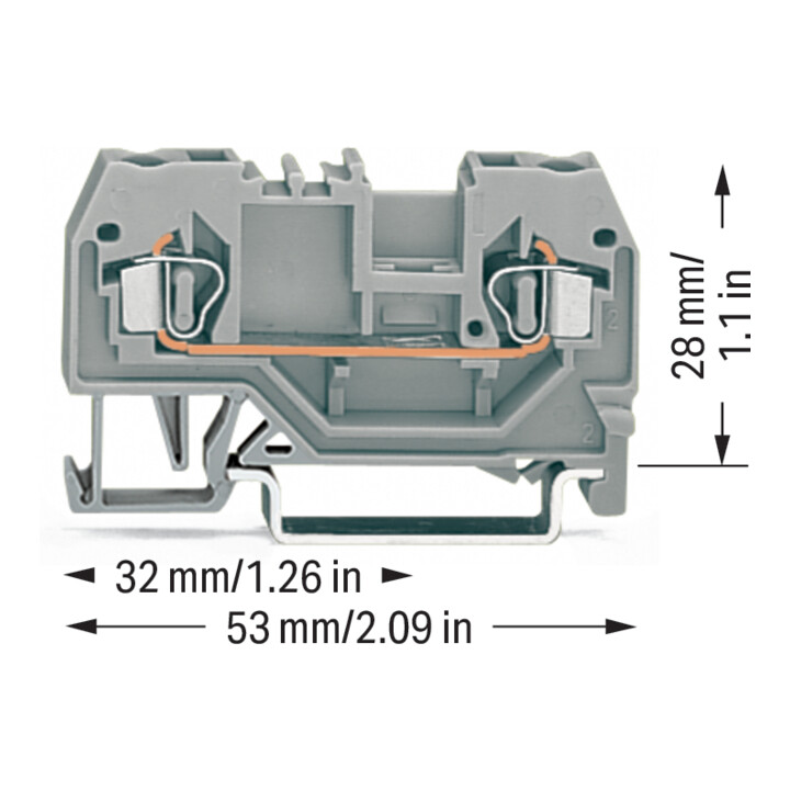 WAGO GmbH& Co. KG Bornier de passage gr 0,08-2,5 mm² 280-901